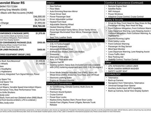 New 2026 Chevrolet Blazer RS w/ Driver Confidence II Package AWD/4WD image 24