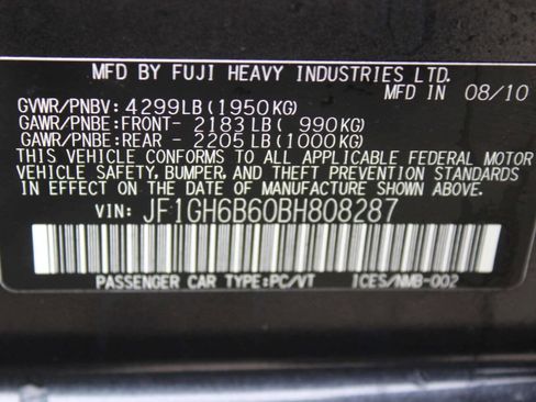 Used 2011 Subaru Impreza 2.5i Premium w/ PWR Moonroof Value Pkg AWD/4WD image 11