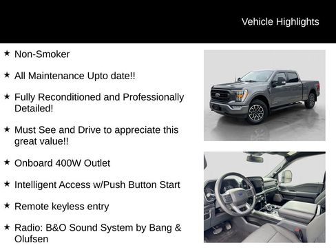 Certified 2023 Ford F150 XLT w/ Equipment Group 302A High image 31