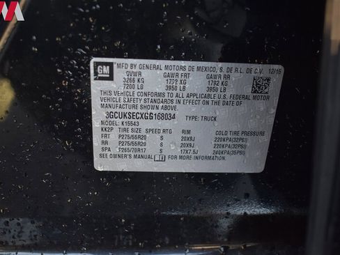 Used 2016 Chevrolet Silverado 1500 LTZ w/ LTZ Plus Package AWD/4WD image 28