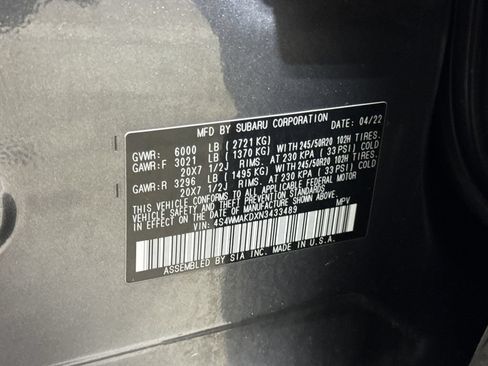 Used 2022 Subaru Ascent Limited AWD/4WD image 28