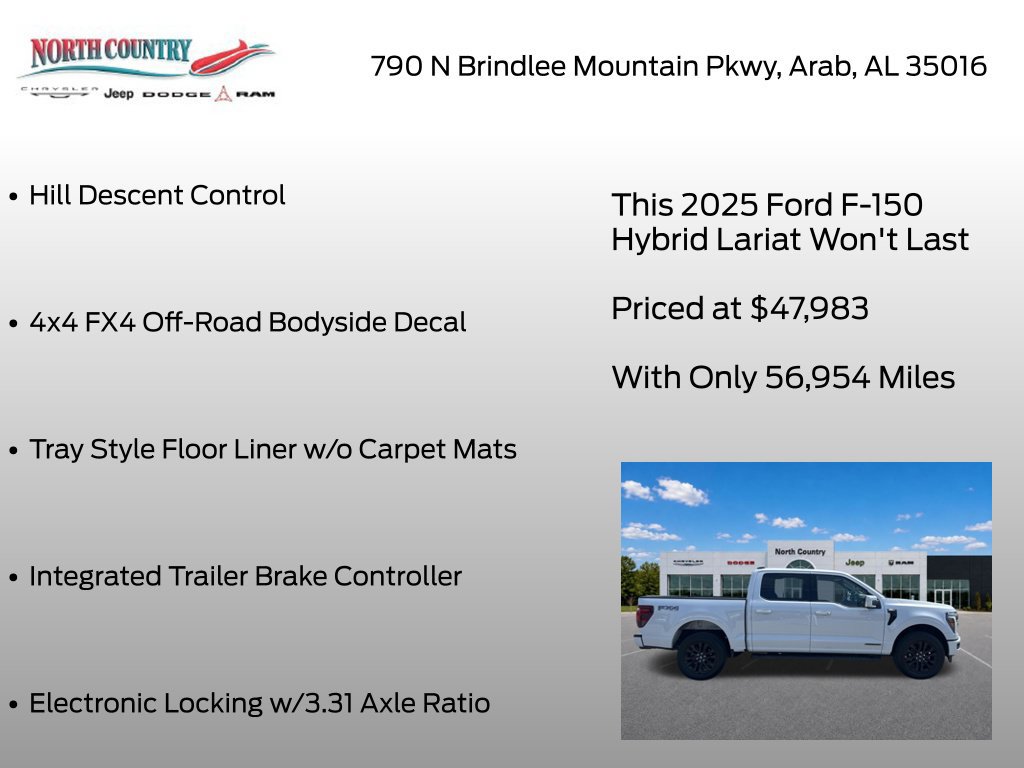 Used 2025 Ford F150 Lariat w/ Equipment Group 501A Mid AWD/4WD image 31
