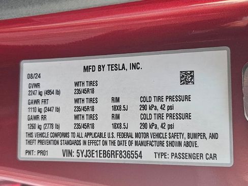 Used 2024 Tesla Model 3 Long Range AWD/4WD image 37