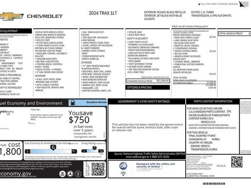 Used 2024 Chevrolet Trax LT w/ Driver Confidence Package FWD image 13