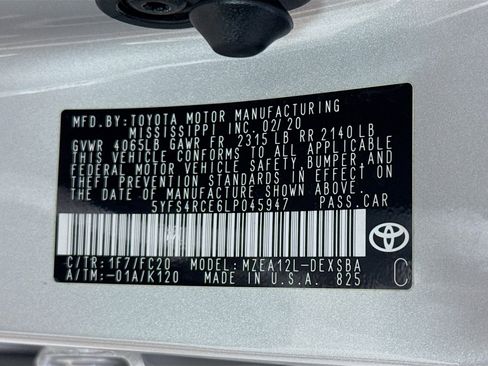 Used 2020 Toyota Corolla SE FWD image 40
