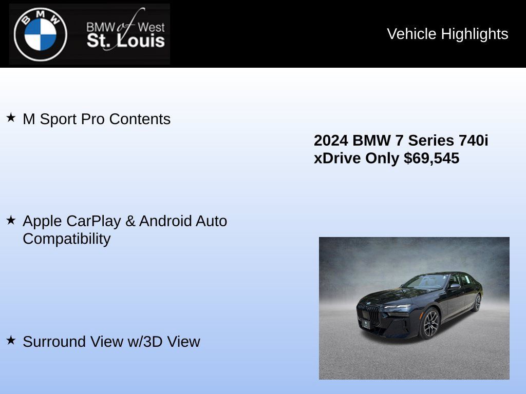 Used 2024 BMW 740i xDrive AWD/4WD image 24