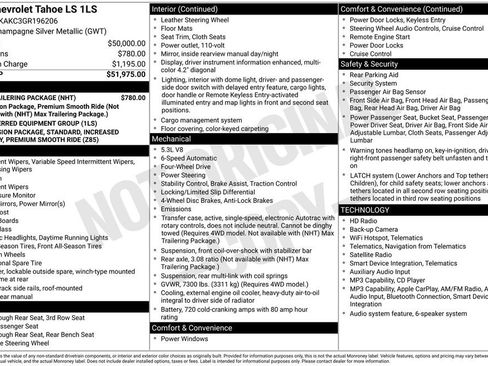 Used 2016 Chevrolet Tahoe LS w/ Max Trailering Package AWD/4WD image 34