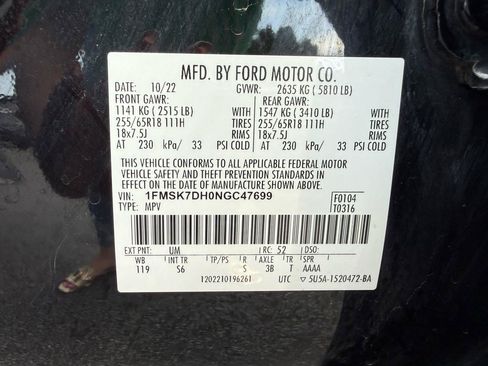 Used 2022 Ford Explorer XLT w/ Equipment Group 202A RWD image 51