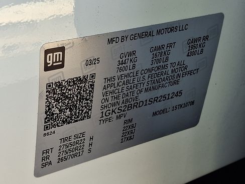 Used 2025 GMC Yukon Elevation w/ LPO, Yukon Black Package AWD/4WD image 30