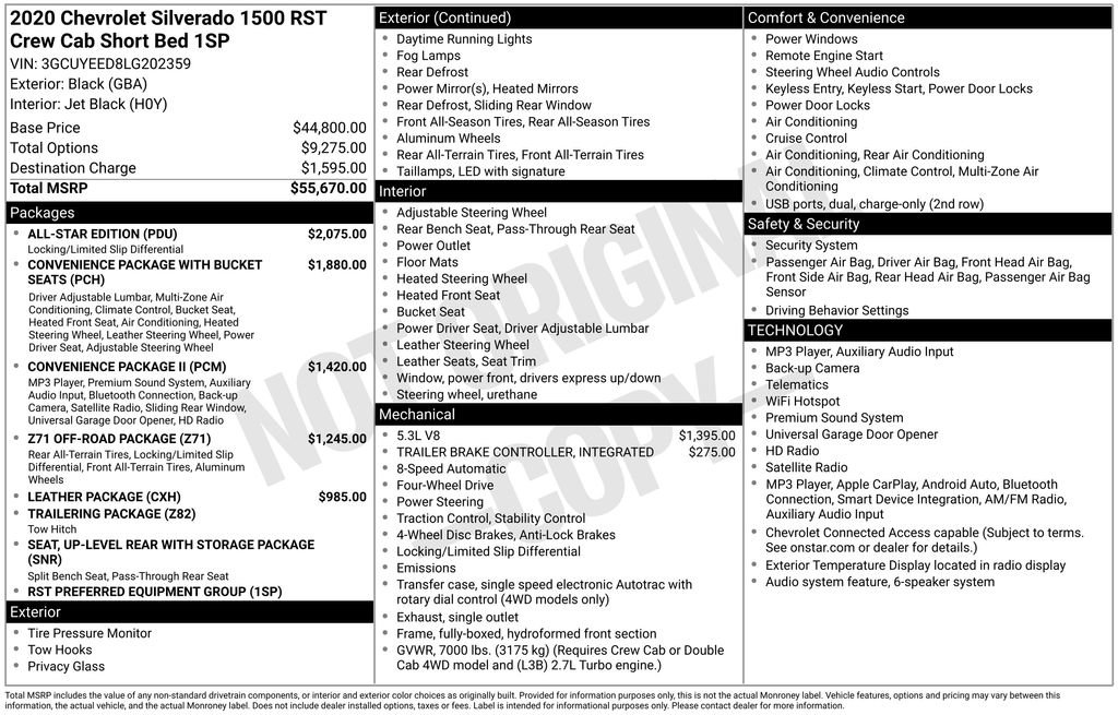 Used 2020 Chevrolet Silverado 1500 RST w/ All-Star Edition AWD/4WD image 28
