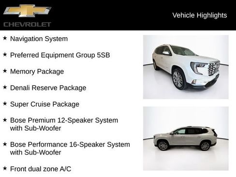 Used 2025 GMC Acadia Denali w/ Super Cruise Package AWD/4WD image 5