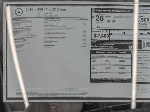 New 2026 Mercedes-Benz E 450 4MATIC Sedan image 36