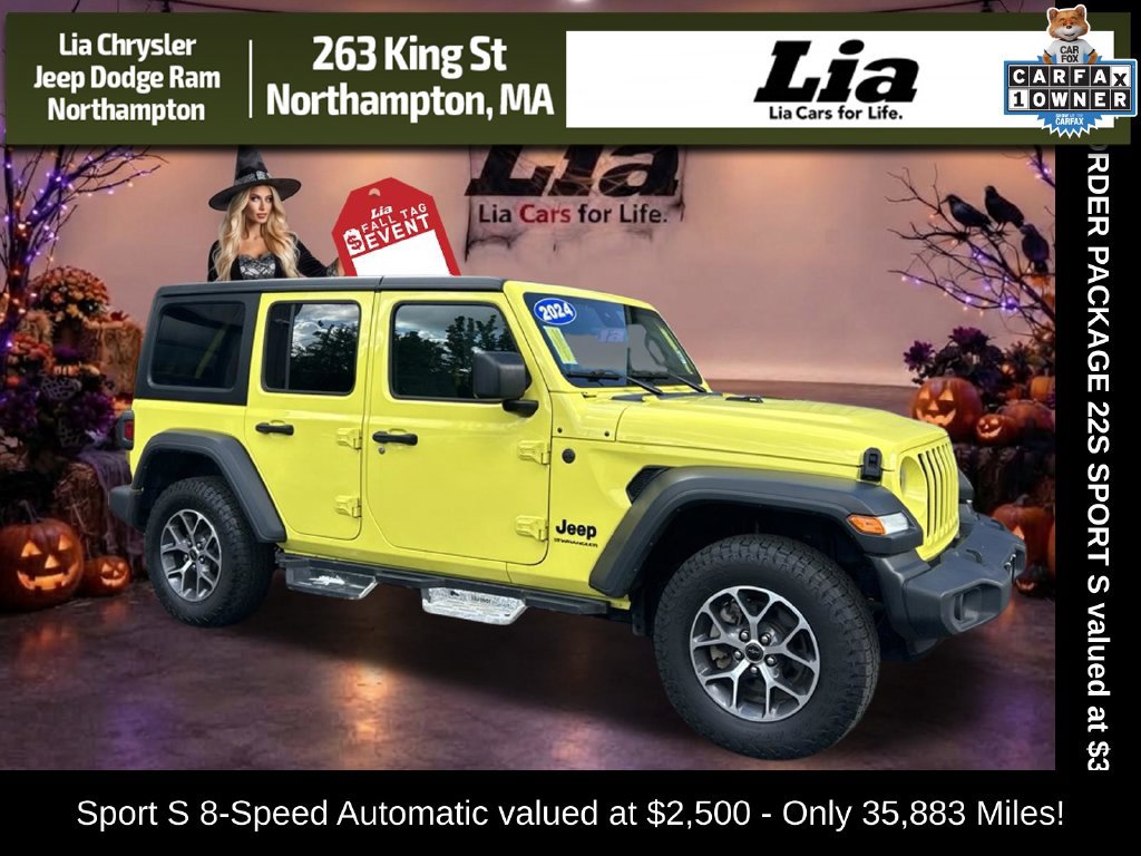 Certified 2024 Jeep Wrangler Unlimited Sport AWD/4WD image 1