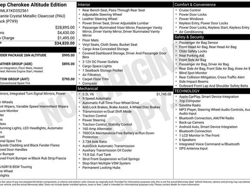 Used 2019 Jeep Cherokee Latitude Plus AWD/4WD image 2