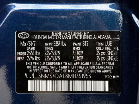 Used 2021 Hyundai Santa Fe Limited AWD/4WD image 56