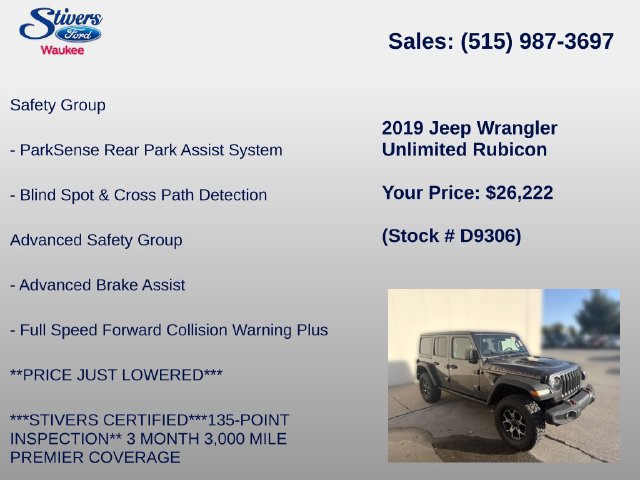 Used 2019 Jeep Wrangler Unlimited Rubicon AWD/4WD image 28