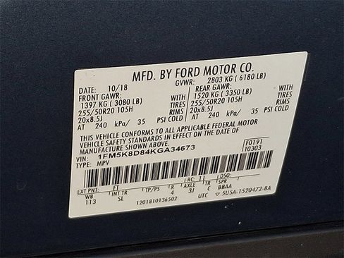 Used 2019 Ford Explorer XLT w/ Equipment Group 202A image 28