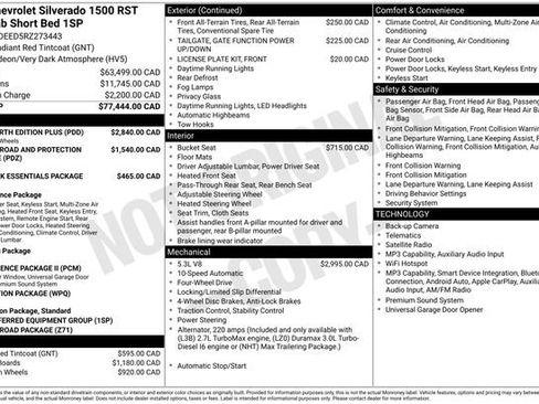 Used 2024 Chevrolet Silverado 1500 RST w/ True North Edition Plus AWD/4WD image 2
