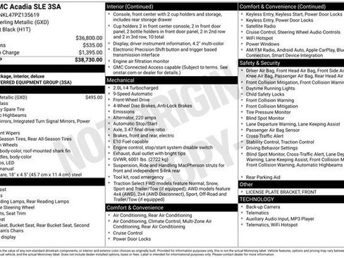 Used 2023 GMC Acadia SLE image 12