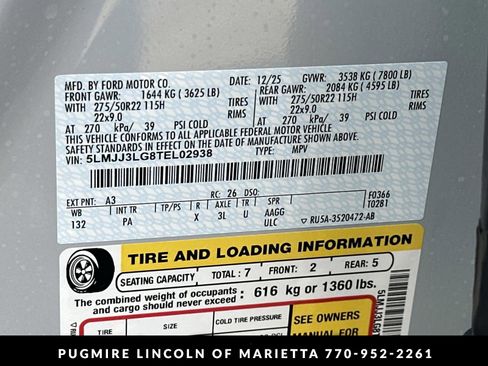 New 2026 Lincoln Navigator L Reserve AWD/4WD image 38