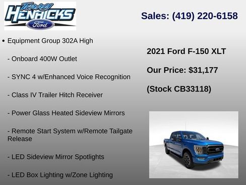 Used 2021 Ford F150 XLT w/ Equipment Group 302A High AWD/4WD image 6