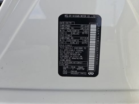 Used 2019 INFINITI QX50 Luxe w/ Navigation Package image 36