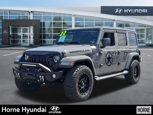 Used 2022 Jeep Wrangler Unlimited Sahara w/ LED Lighting Group AWD/4WD image 1