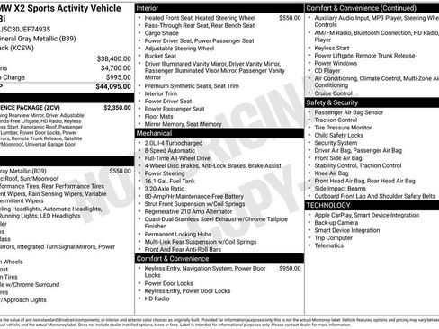 Used 2018 BMW X2 xDrive28i w/ Convenience Package image 17