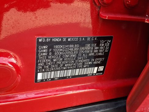 Certified 2025 Honda HR-V Sport image 19