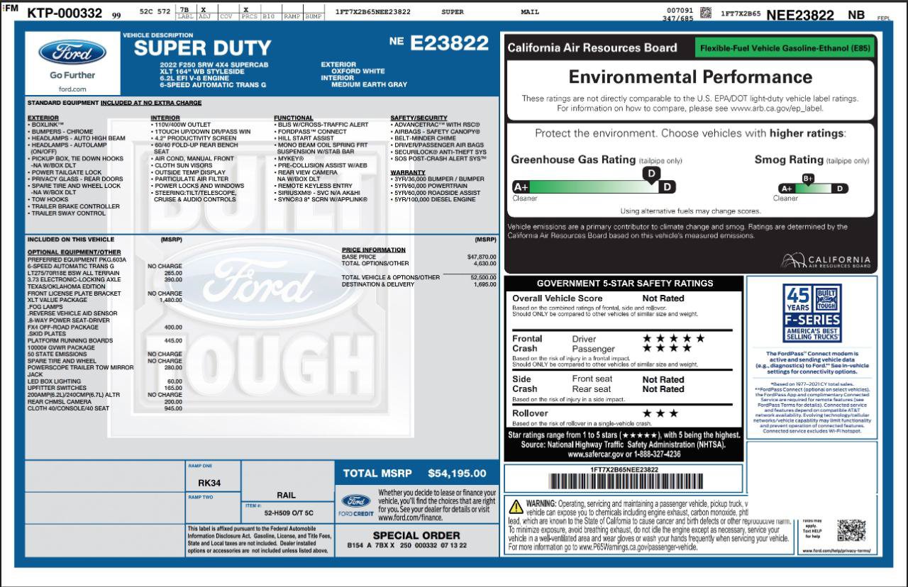 Used 2022 Ford F250 XLT w/ XLT Value Package AWD/4WD image 3