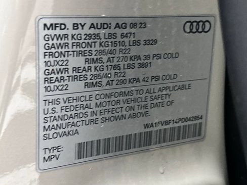 Used 2023 Audi Q8 Prestige AWD/4WD image 24