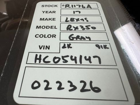 Used 2017 Lexus RX 350 FWD w/ Premium Package image 29