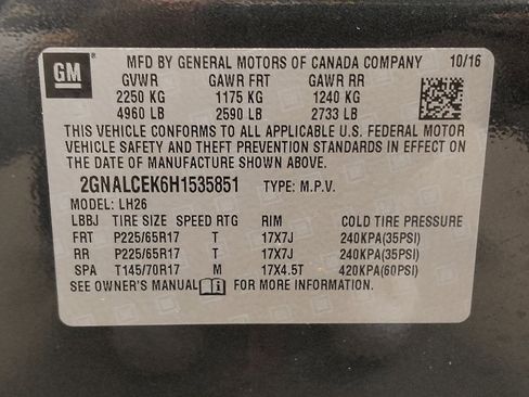 Used 2017 Chevrolet Equinox LT w/ Convenience Package FWD image 33