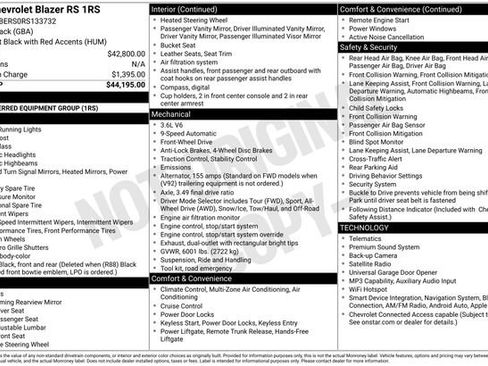 Used 2024 Chevrolet Blazer RS FWD image 2