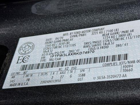 Used 2024 Ford F150 XLT w/ XLT Black Appearance Package image 39