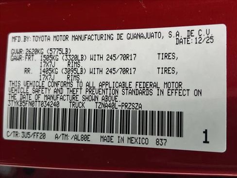 New 2026 Toyota Tacoma SR5 image 20