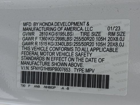 Certified 2023 Honda Pilot Elite image 35