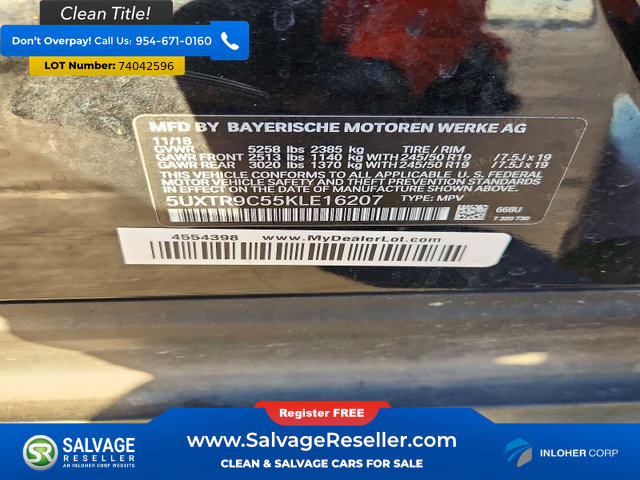 Used 2019 BMW X3 xDrive30i w/ Driving Assistance Package AWD/4WD image 17