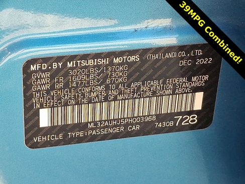 Used 2023 Mitsubishi Mirage LE image 26