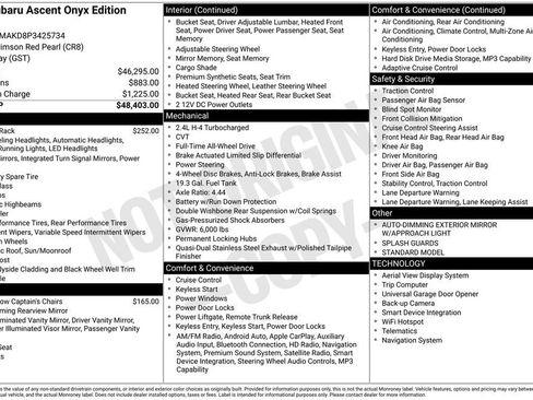 Used 2023 Subaru Ascent Onyx Edition Limited image 14