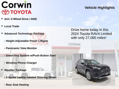 Used 2024 Toyota RAV4 Limited w/ Advanced Technology Package AWD/4WD image 7