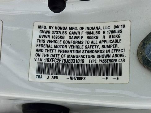 Used 2018 Honda Civic EX image 29