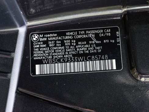 Used 1998 BMW M Roadster RWD image 33