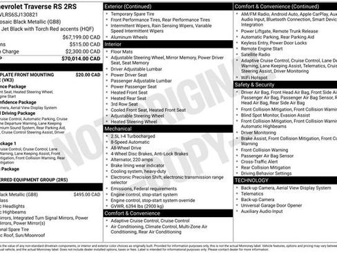 Used 2025 Chevrolet Traverse RS AWD/4WD image 7