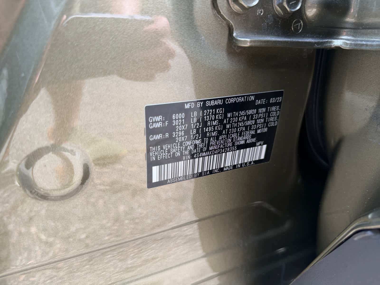 Used 2023 Subaru Ascent Onyx Edition Limited AWD/4WD image 17