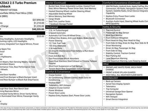New 2026 MAZDA MAZDA3 Hatchback w/Premium Plus Pkg AWD/4WD image 29