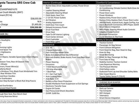 Used 2023 Toyota Tacoma SR5 image 7