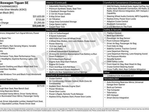 Certified 2022 Volkswagen Tiguan SE image 29