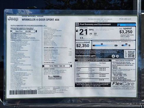 New 2026 Jeep Wrangler Sport image 17