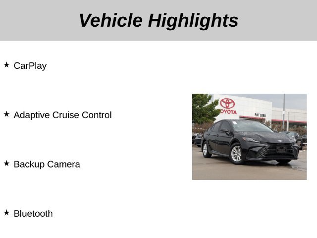 Used 2025 Toyota Camry LE w/ Convenience Package FWD image 5